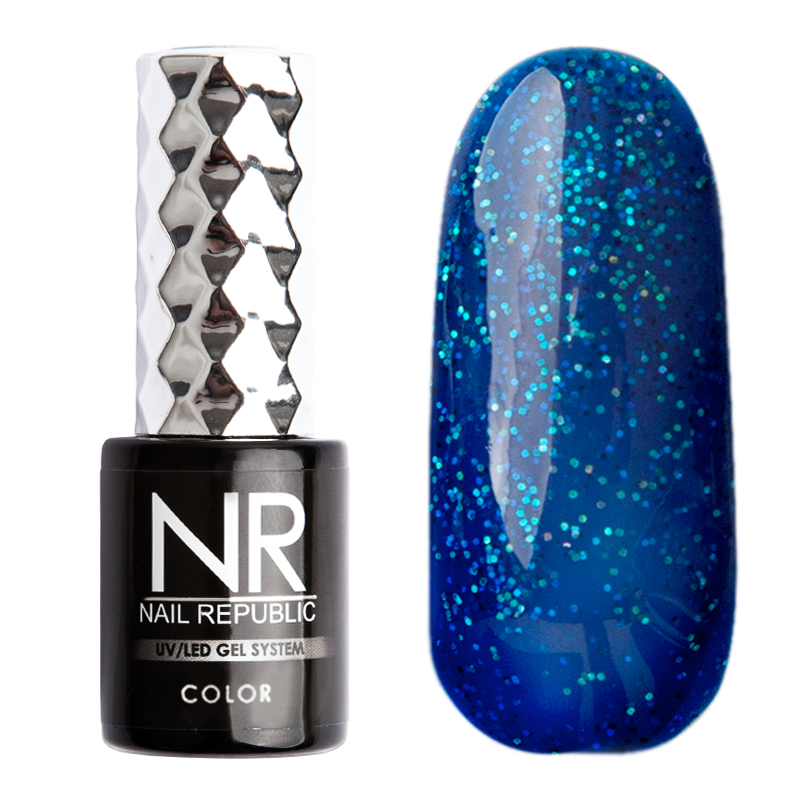 

Гель-лак Nail Republic №462 (Мерцающий синий), 10 мл