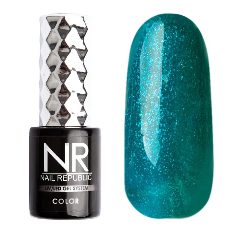 

Гель-лак Nail Republic №458 (Мерцающий лазурный), 10 мл
