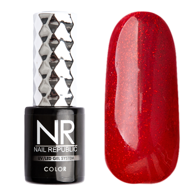

Гель-лак Nail Republic №432 (Мерцающий рубин), 10 мл