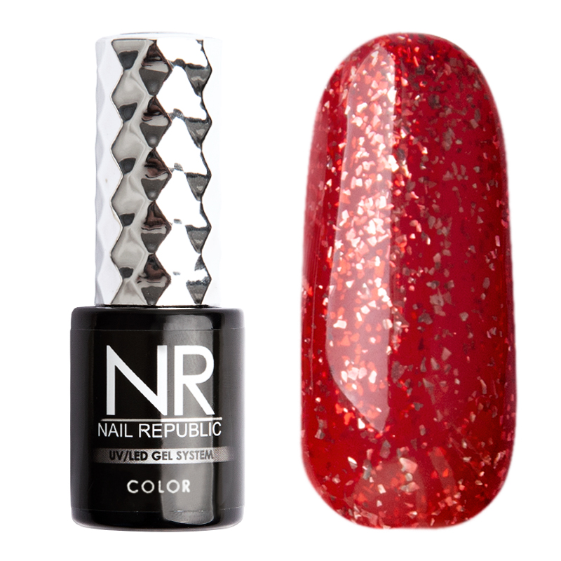 

Гель-лак Nail Republic №430 (Мерцающий красный циркон), 10 мл