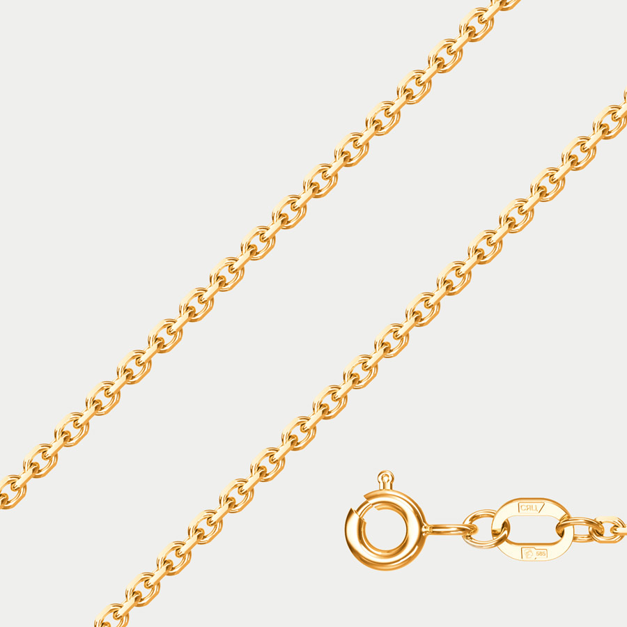 

Цепочка из золота 50 см GOLD CENTER НЦ 15-053 0.50, Золотистый, НЦ 15-053 0.50