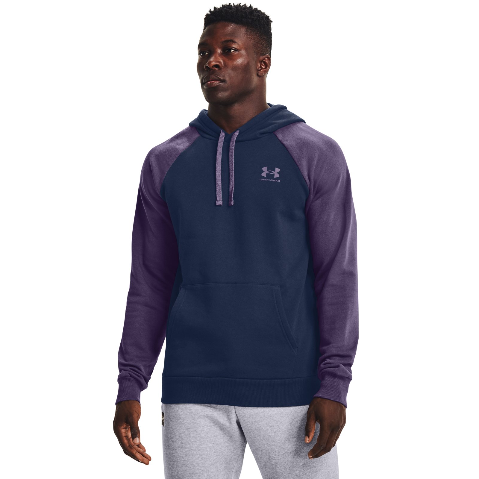 фото Худи мужское under armour 1366357 синее 2xl