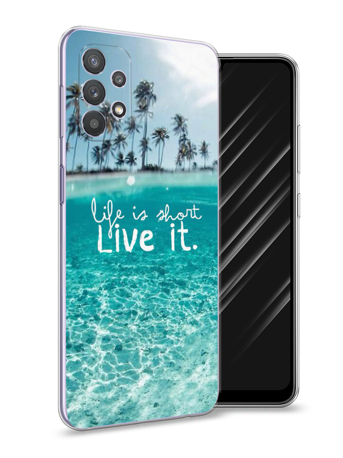 

Чехол Awog на Samsung Galaxy A32 / Самсунг A32 "Live it", Разноцветный, 2102050-7