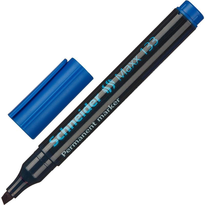 

Маркер перманентный Schneider Maxx 133 (1-4мм, скошенный наконечник, синий), 10шт
