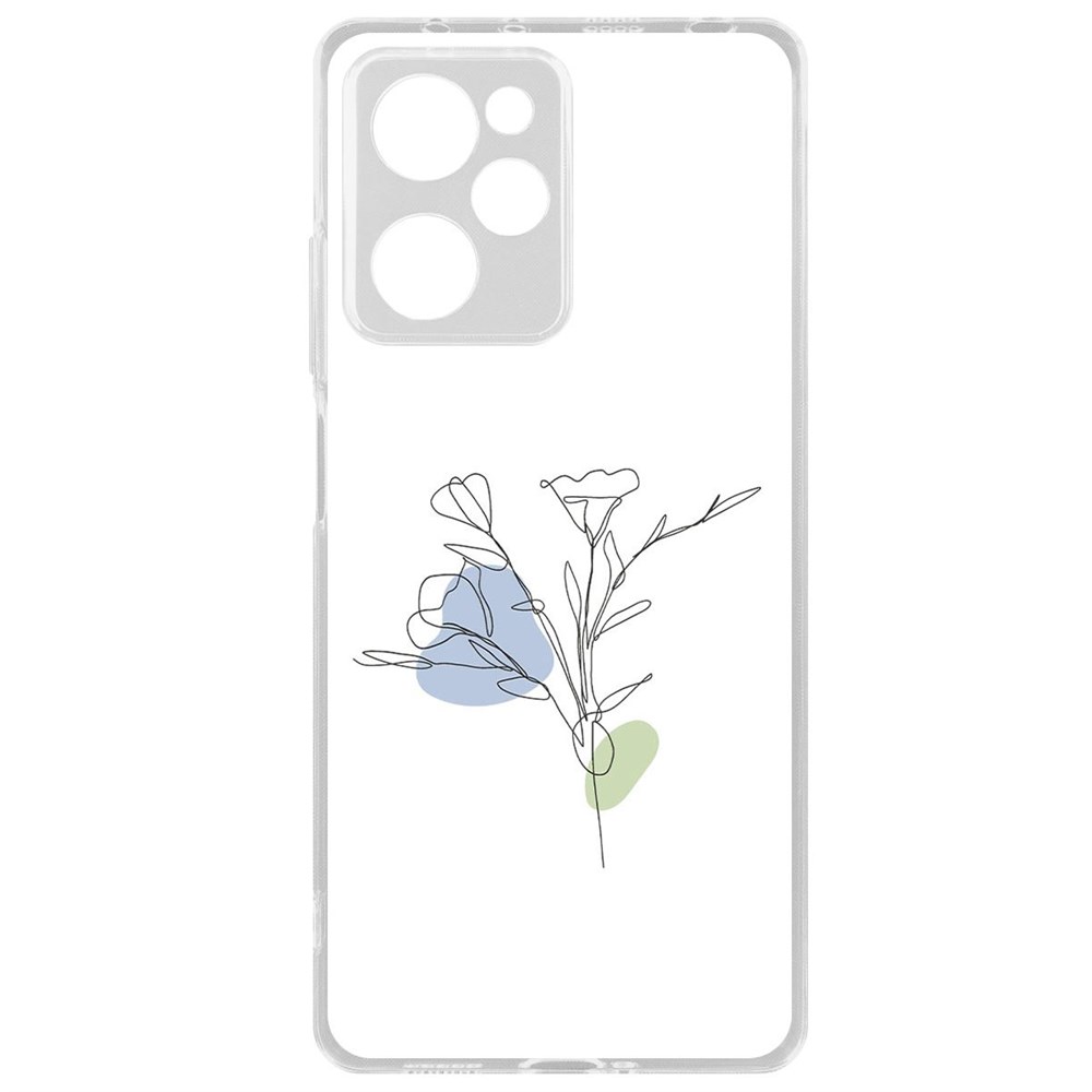 

Чехол-накладка Krutoff Clear Case Эустома для Xiaomi Poco X5 Pro, Прозрачный