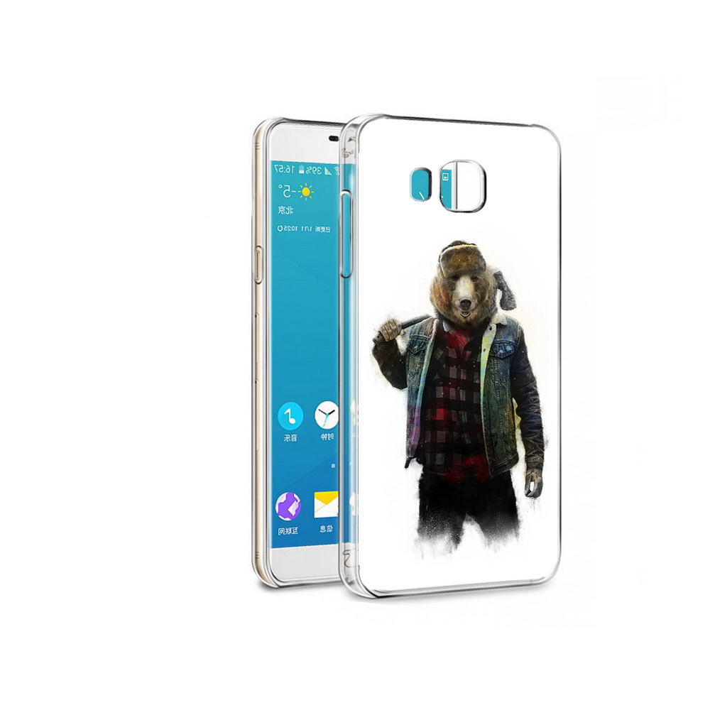 

Чехол MyPads Tocco для Samsung Galaxy Alpha медведь с топором (PT13063.503.469), Прозрачный, Tocco