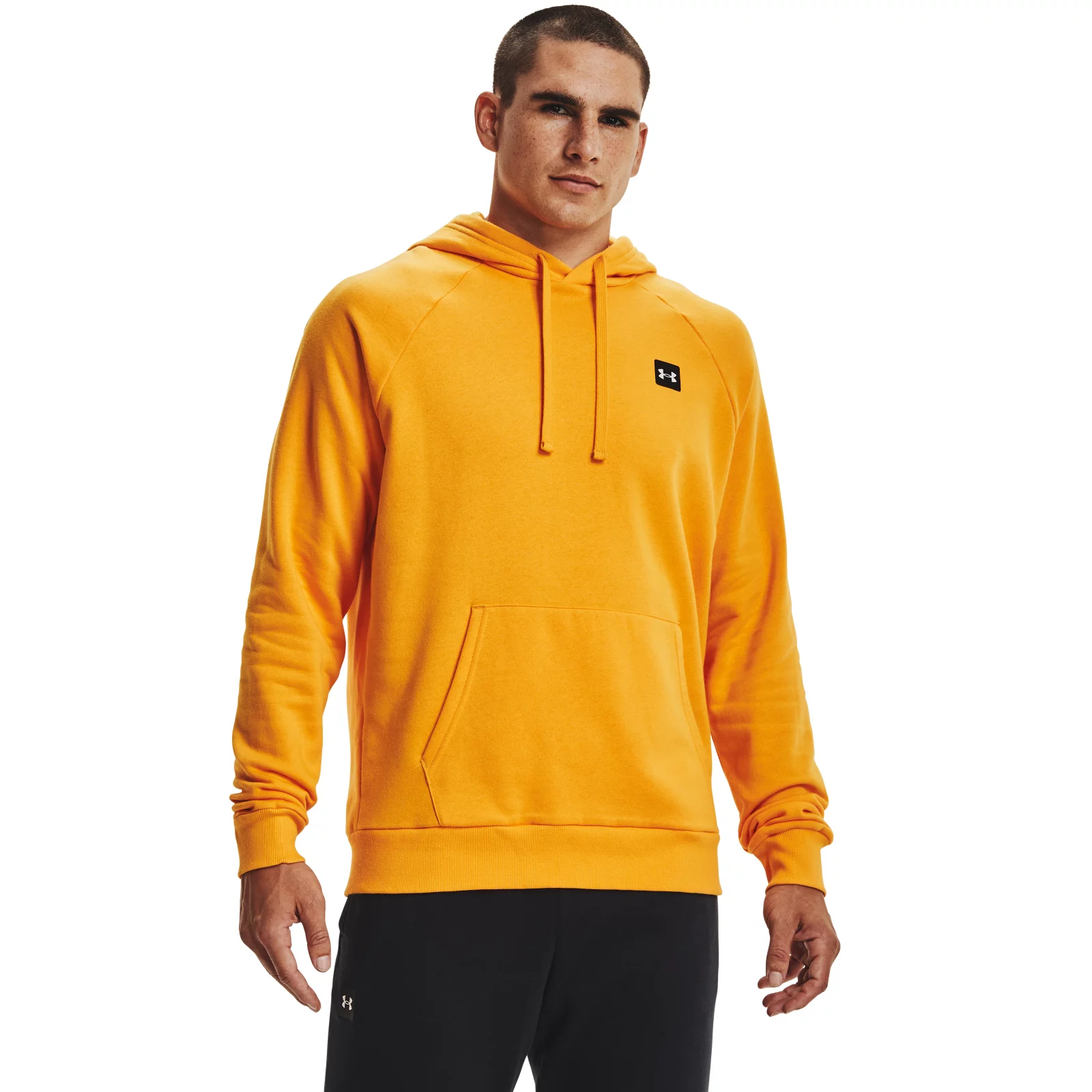 фото Худи мужское under armour 1357092-857 оранжевое s/m