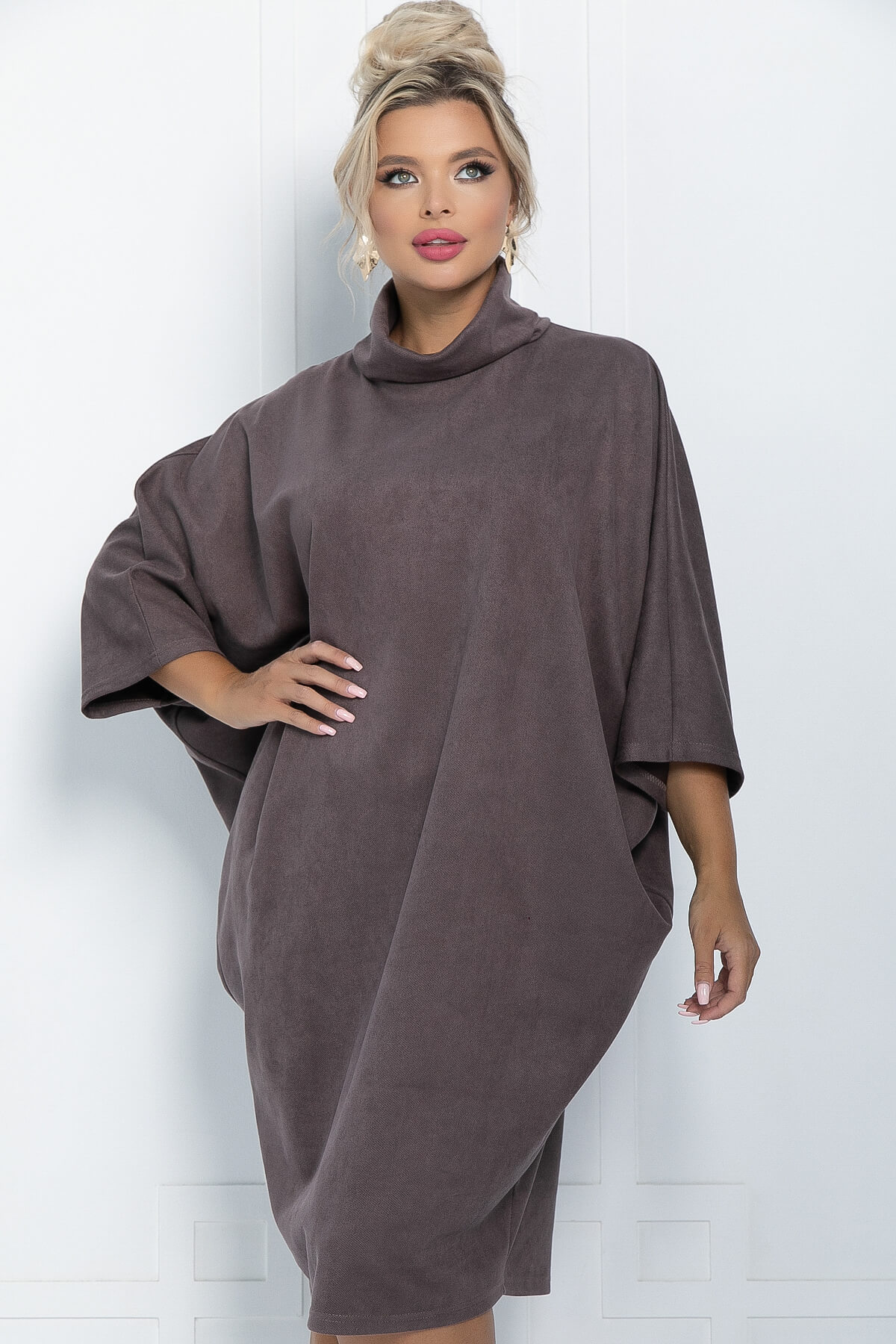 

Платье женское LT Collection Алина коричневое 56 RU, Коричневый, Алина