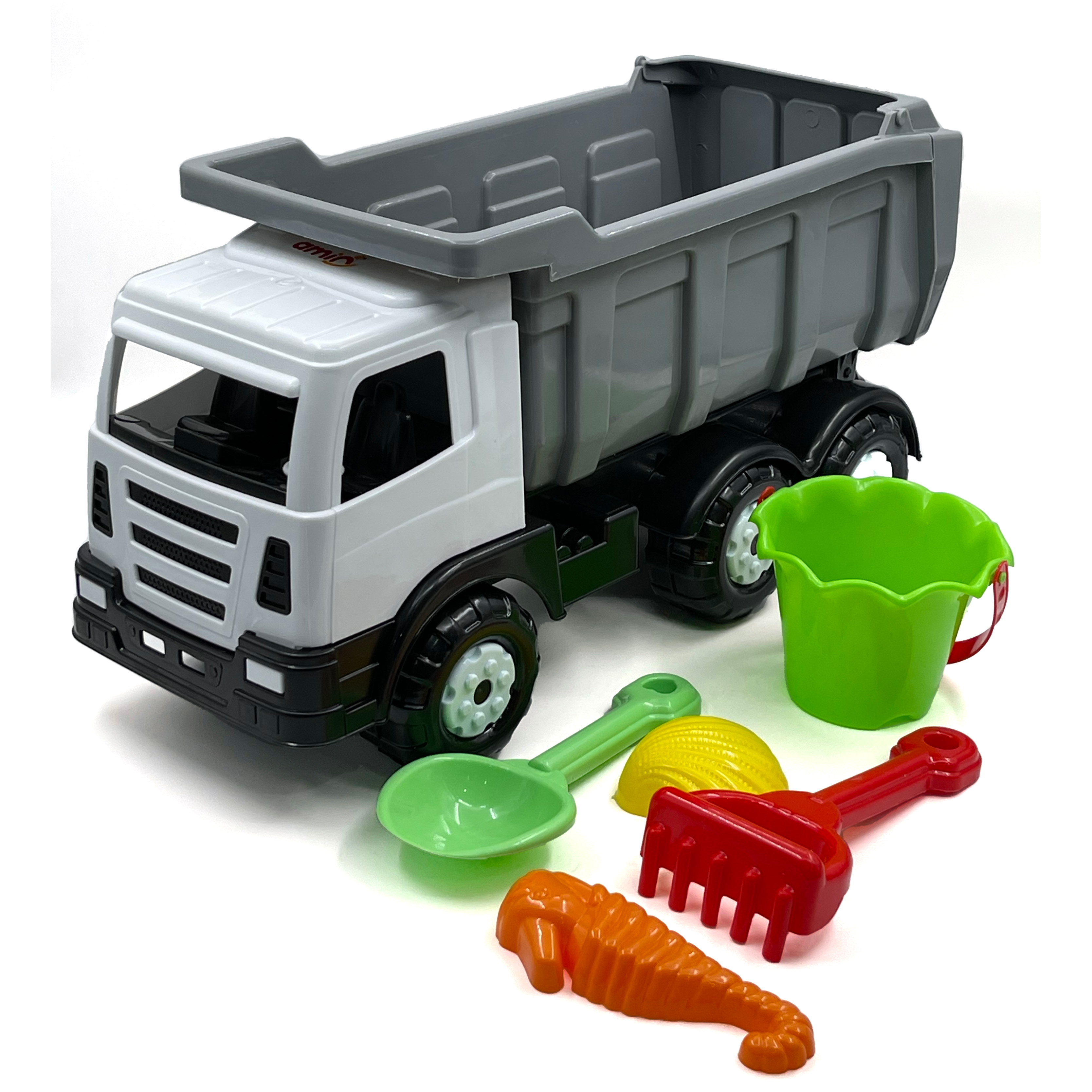 Машинка Нижегородская игрушка Камаз с песочным набором Белый ктг101
