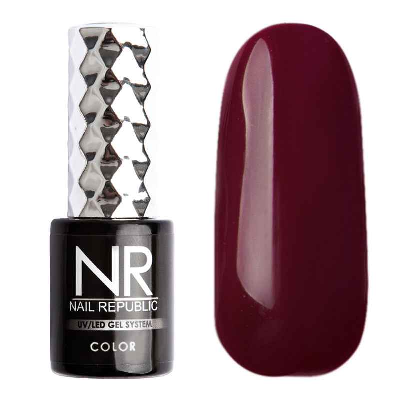 

Гель-лак Nail Republic №176 (Темно-алый), 10 мл
