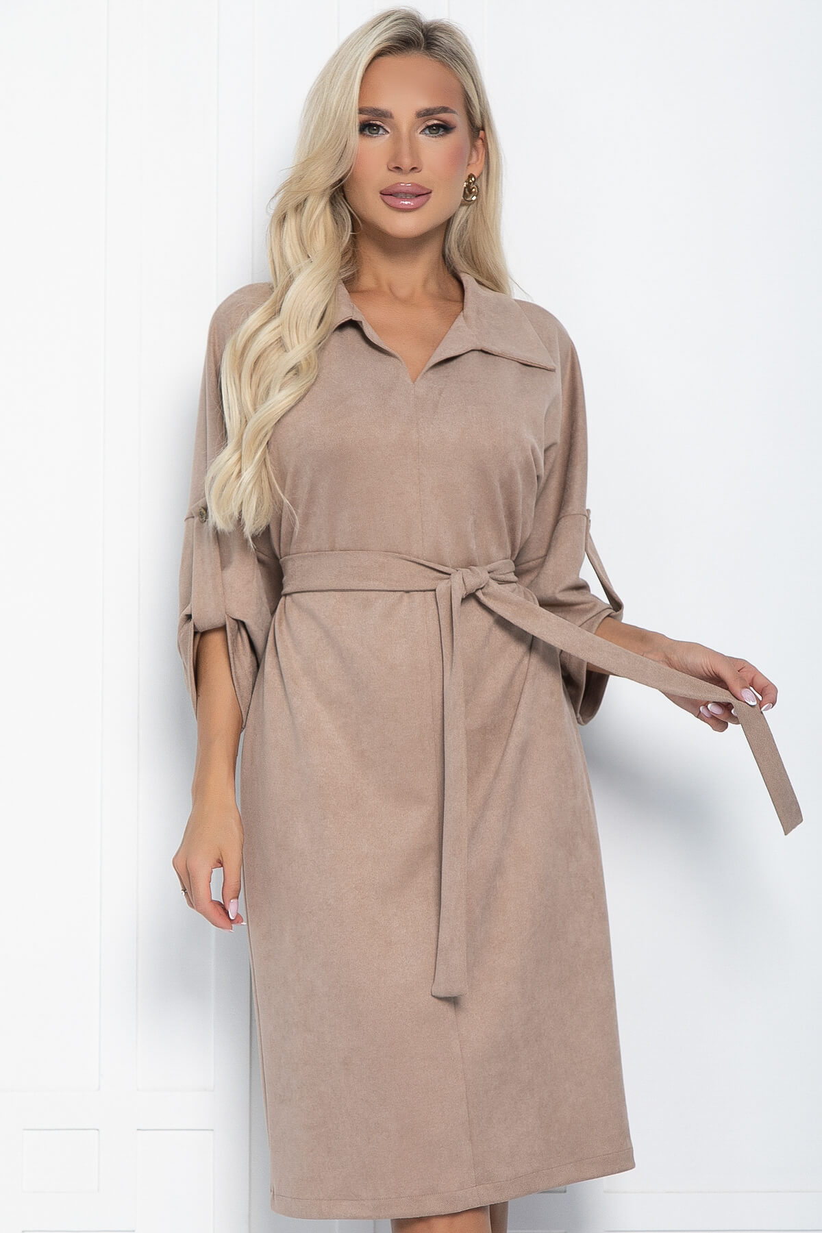 

Платье женское LT Collection Нежность осени бежевое 52 RU, Бежевый, Нежность осени