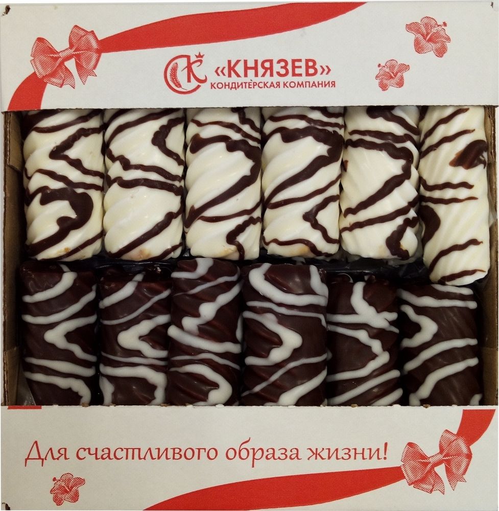 

Зефир Князев палочки глазированные ассорти 420 г