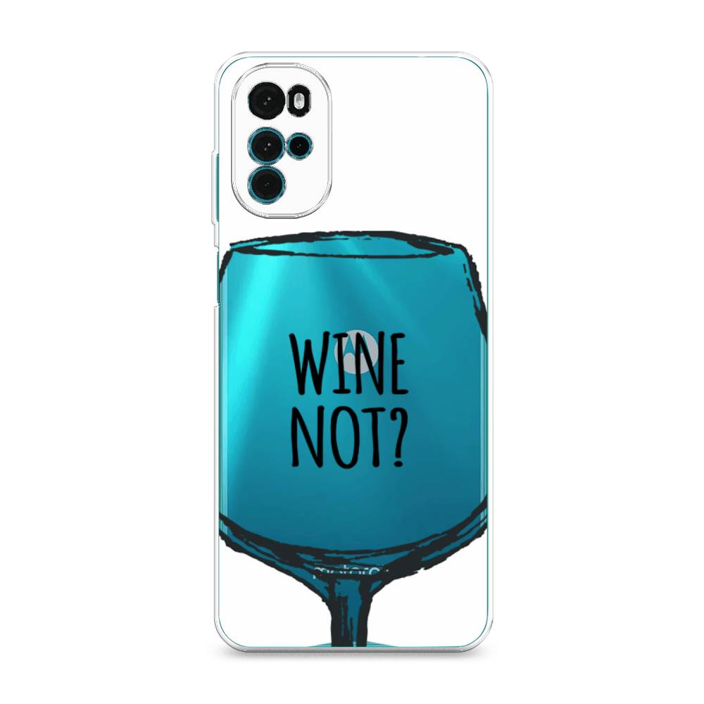

Чехол на Motorola Moto G22 "Wine not white", Белый, 243150-6