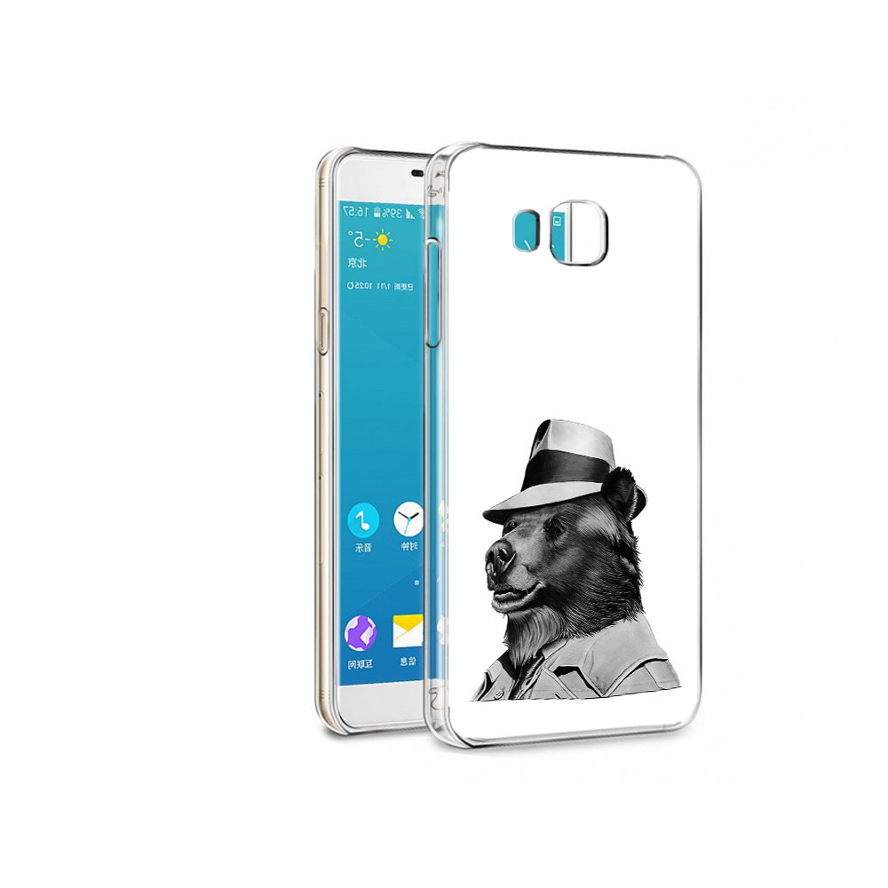 

Чехол MyPads Tocco для Samsung Galaxy Alpha медведь в шляпе (PT13063.503.465), Прозрачный, Tocco