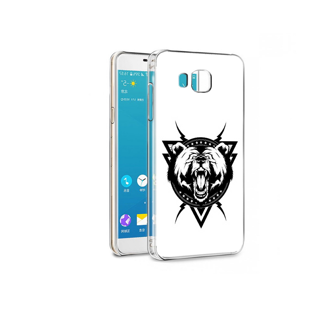 Чехол MyPads Tocco для Samsung Galaxy Alpha медведь в треугольнике (PT13063.503.464)