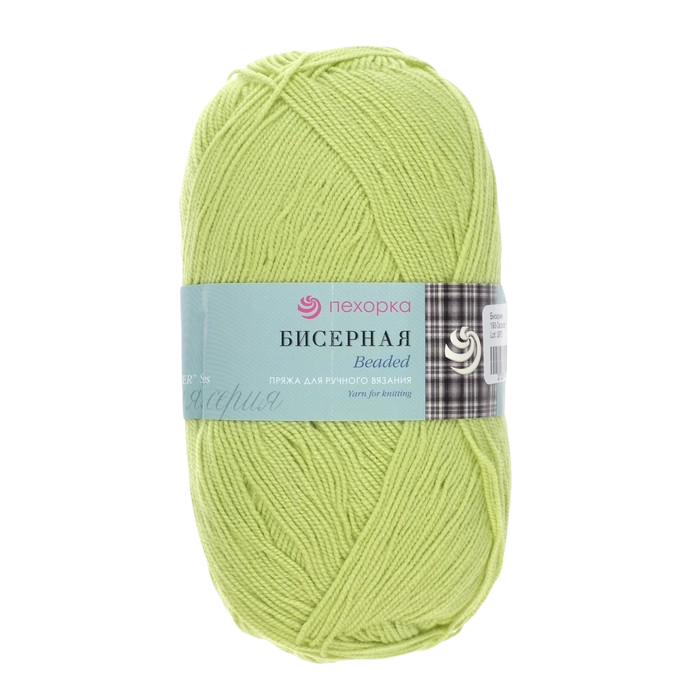 

Пряжа Бисерная 100% акрил 450м/100гр (193-Св.салат), Зеленый