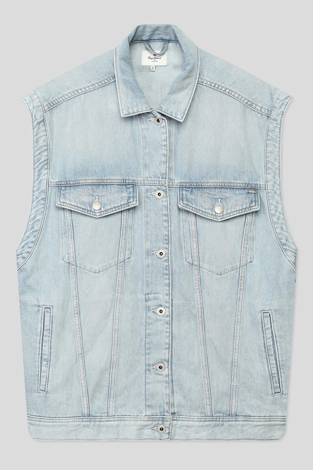 

Жилет женский Pepe Jeans London PL402183 синий XS, PL402183