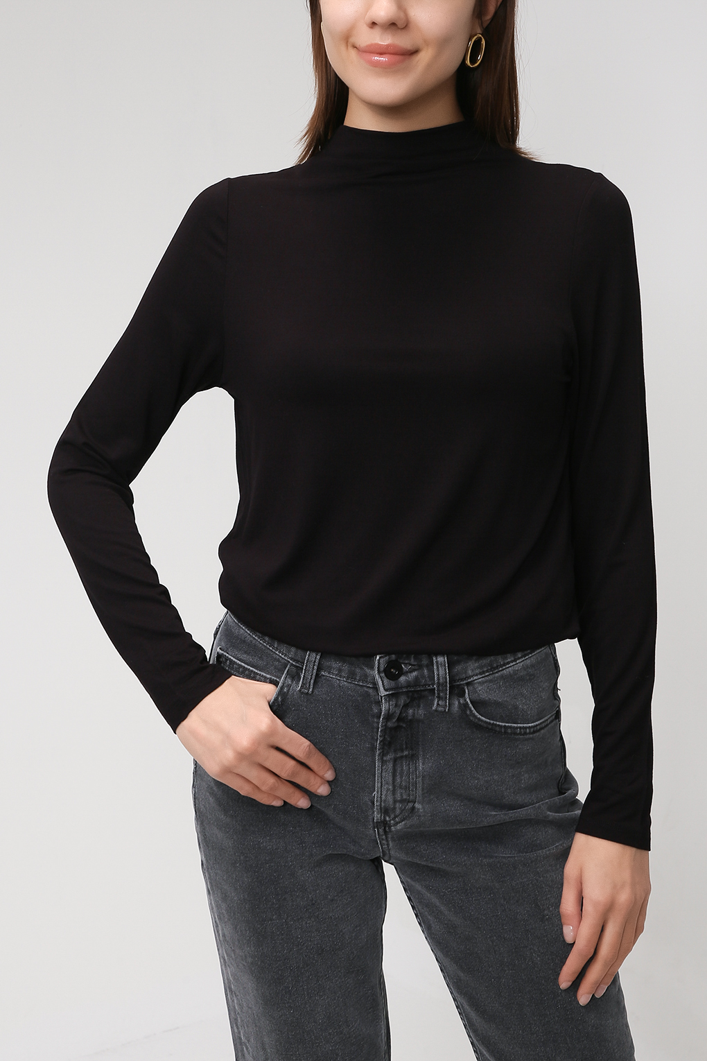 

Водолазка женская cut & pret черная, 2109 SARLIINA