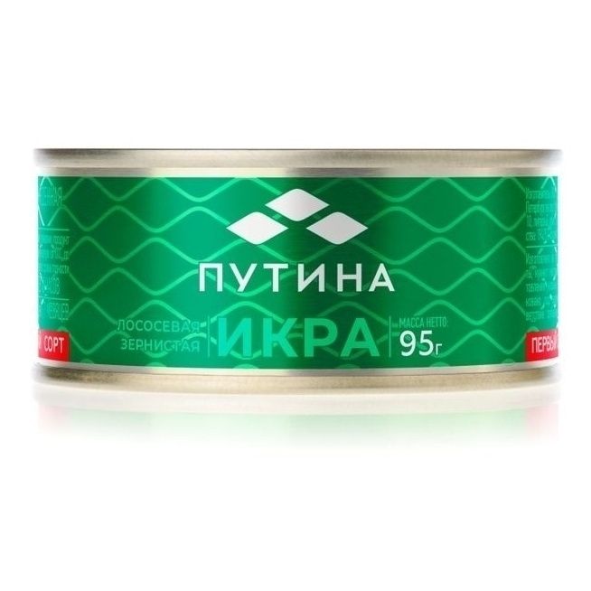 

Икра горбуши красная Путина зернистая 95 г