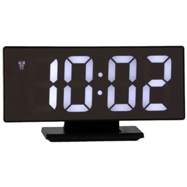 фото Настольные часы bandrate smart brsds3618lbw с будильником и термометром