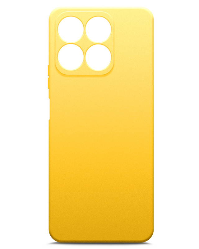 

Чехол Brozo на Honor X8a, силиконовый желтый(матовый), Honor X8a