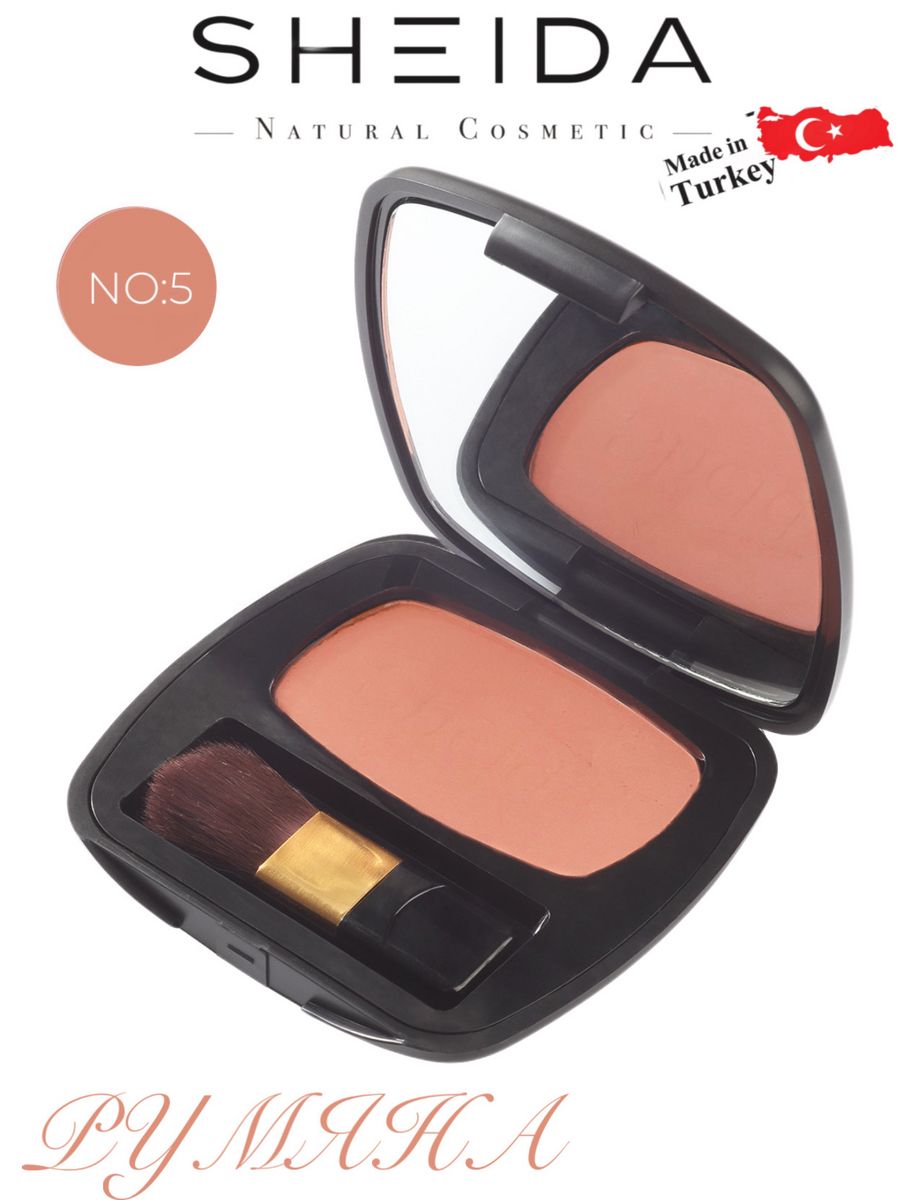 

Румяна Sheida Silken Blush для лица тон 50, Коралловый;персиковый, SILKEN BLUSH ON