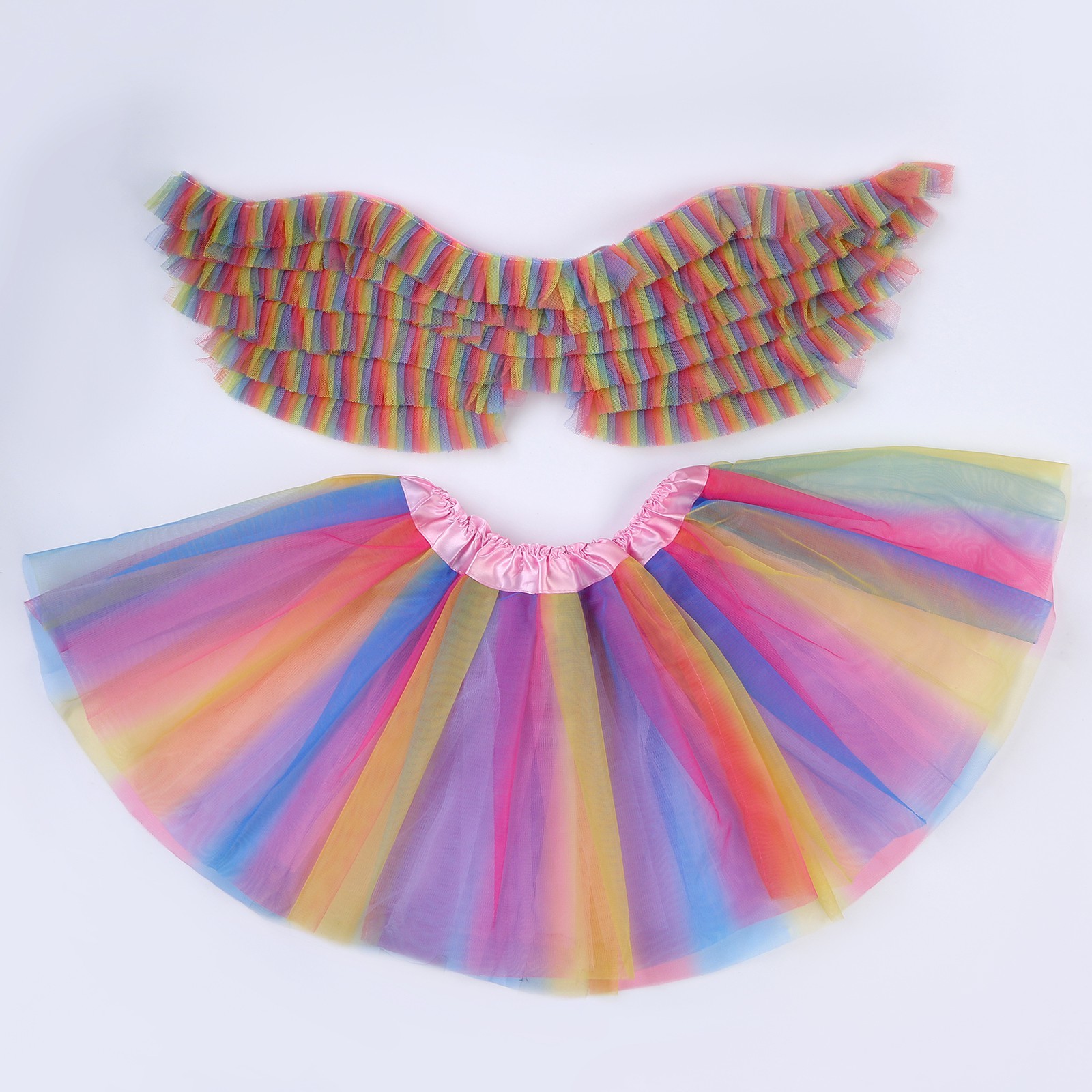 Карнавальный набор Красотка, 5-7 лет: юбка сх/б подкладом, крылья