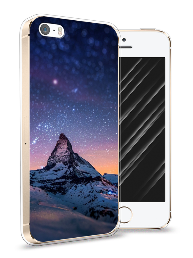 

Чехол Awog на Apple iPhone 5 / Айфон 5 "Ночные пейзажи 5", Разноцветный, 10350-4