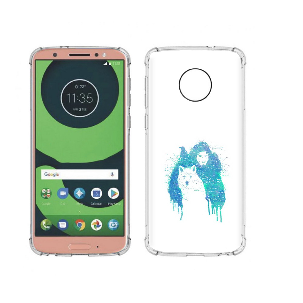 

Чехол MyPads Tocco для Motorola Moto G6 джон сноу (PT99805.376.323), Прозрачный, Tocco