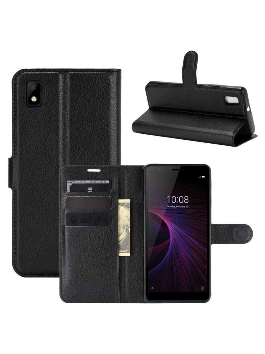 

Чехол Wallet для смартфона ZTE Blade L210 черный