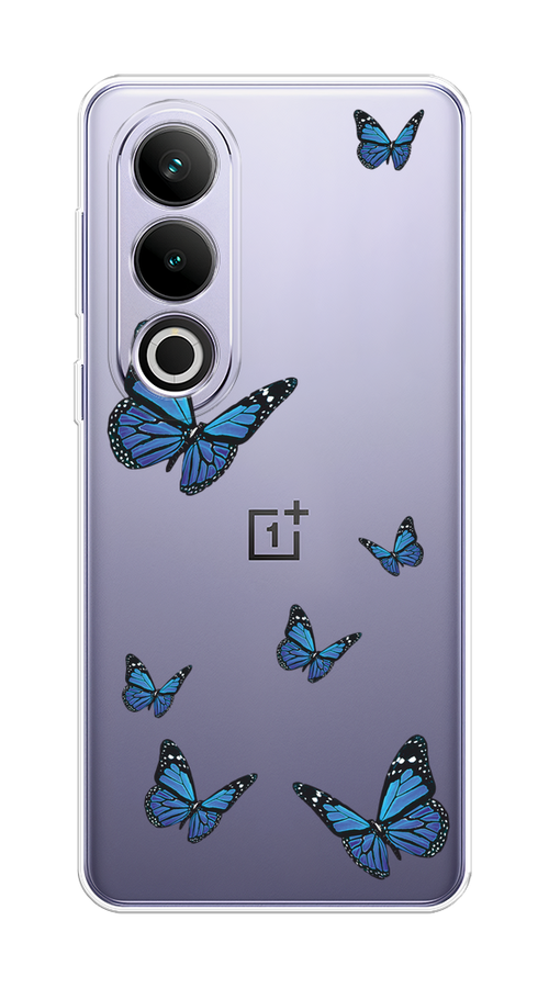 

Чехол на OnePlus Ace 3V "Blue butterflies", Синий;черный, 154850-1