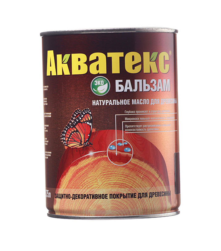 

Масло Акватекс Бальзам для дерева бесцветный 0,75 л