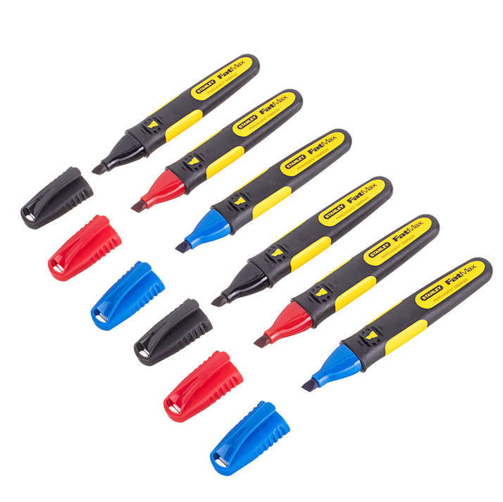 

Маркер перманентный Stanley Fatmax 3 цвета в наборе (6 шт.)