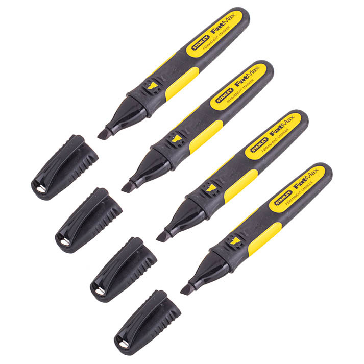 

Маркер перманентный Stanley Fatmax черный (4 шт.)