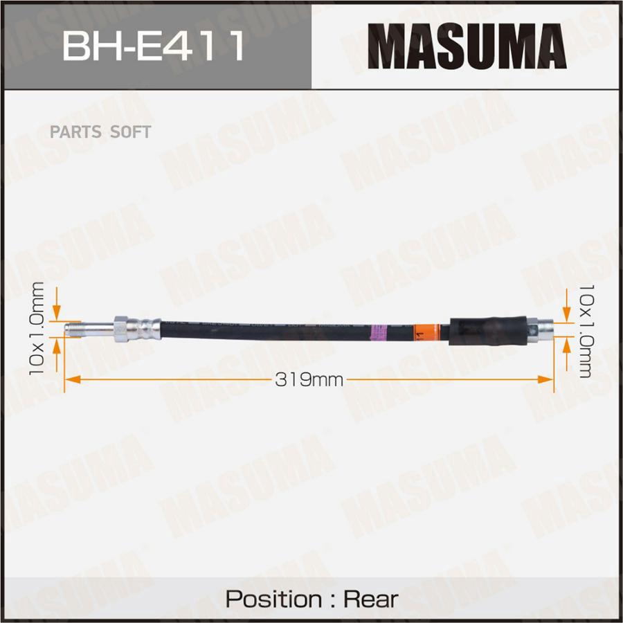 

Шланг Тормозной Задний Bmw 5-Series (E39) Masuma Bh-E411 Masuma арт. BH-E411