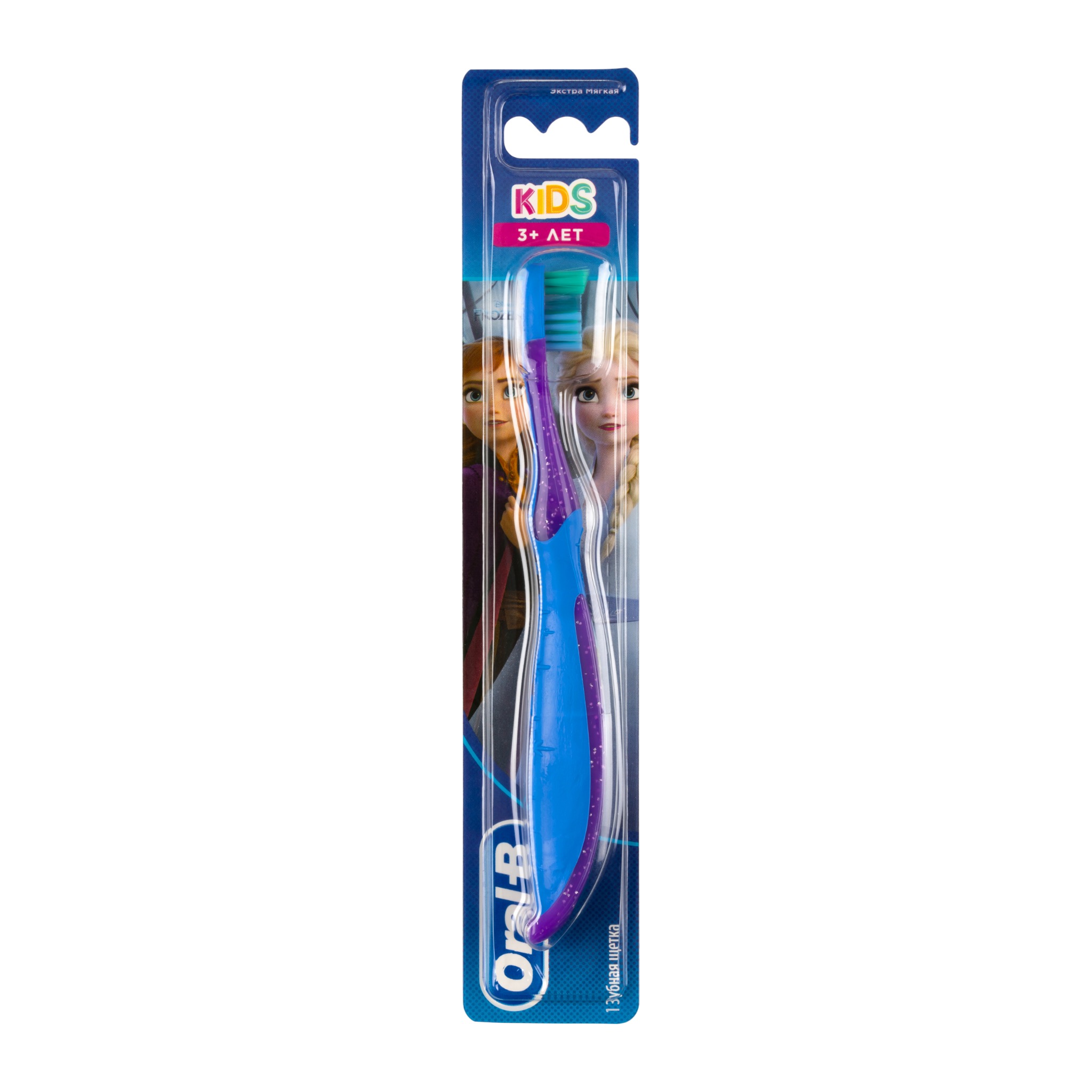 Зубная щетка Oral-B Kids Frozen Холодное сердце Анна от 3+, экстра мягкая зубная щетка oral b kids мягкая от 2 лет в ассортименте