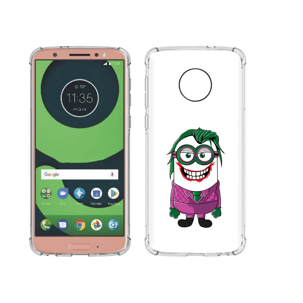

Чехол MyPads Tocco для Motorola Moto G6 джокер миньон (PT99805.376.322), Прозрачный, Tocco