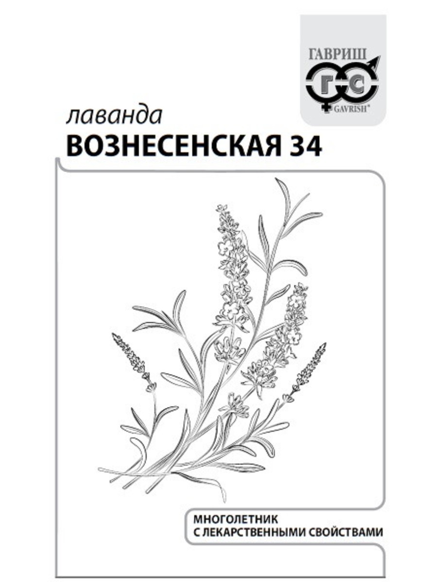 

Семена Гавриш Лаванда Вознесенская 34 20 упаковок по 005 гр.