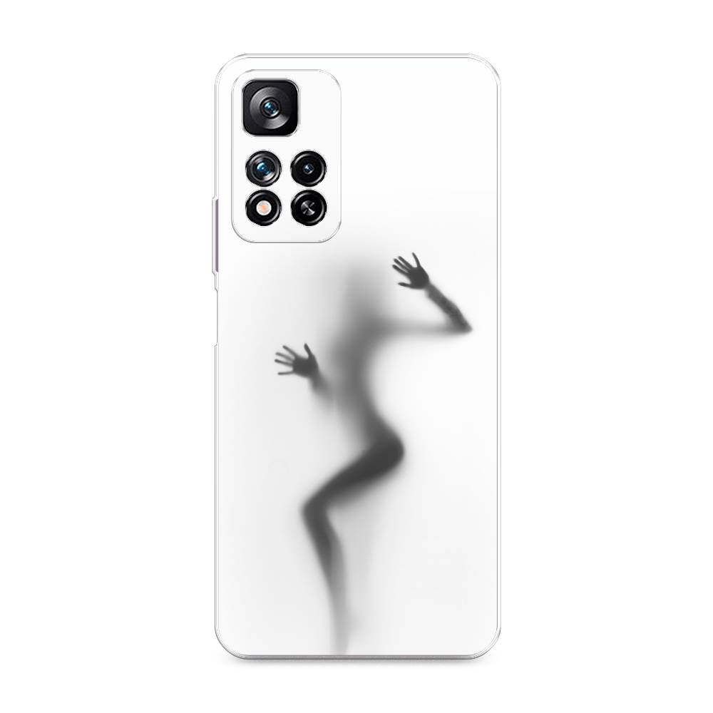 фото Силиконовый чехол "девушка в душе" на xiaomi redmi note 11 pro plus awog