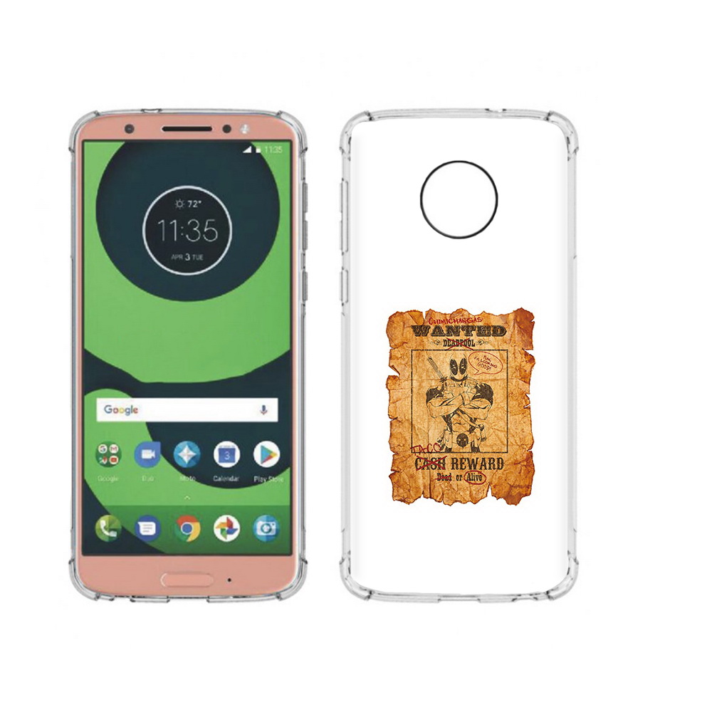 

Чехол MyPads Tocco для Motorola Moto G6 дедпул (PT99805.376.317), Прозрачный, Tocco