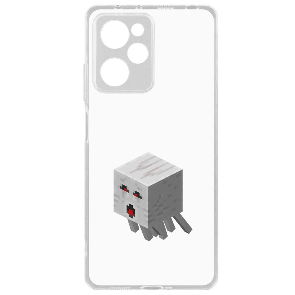 

Чехол-накладка Krutoff Clear Case Minecraft-Гаст для Xiaomi Poco X5 Pro, Прозрачный