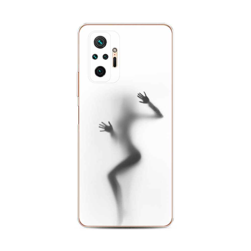 фото Силиконовый чехол "девушка в душе" на xiaomi redmi note 10 pro awog
