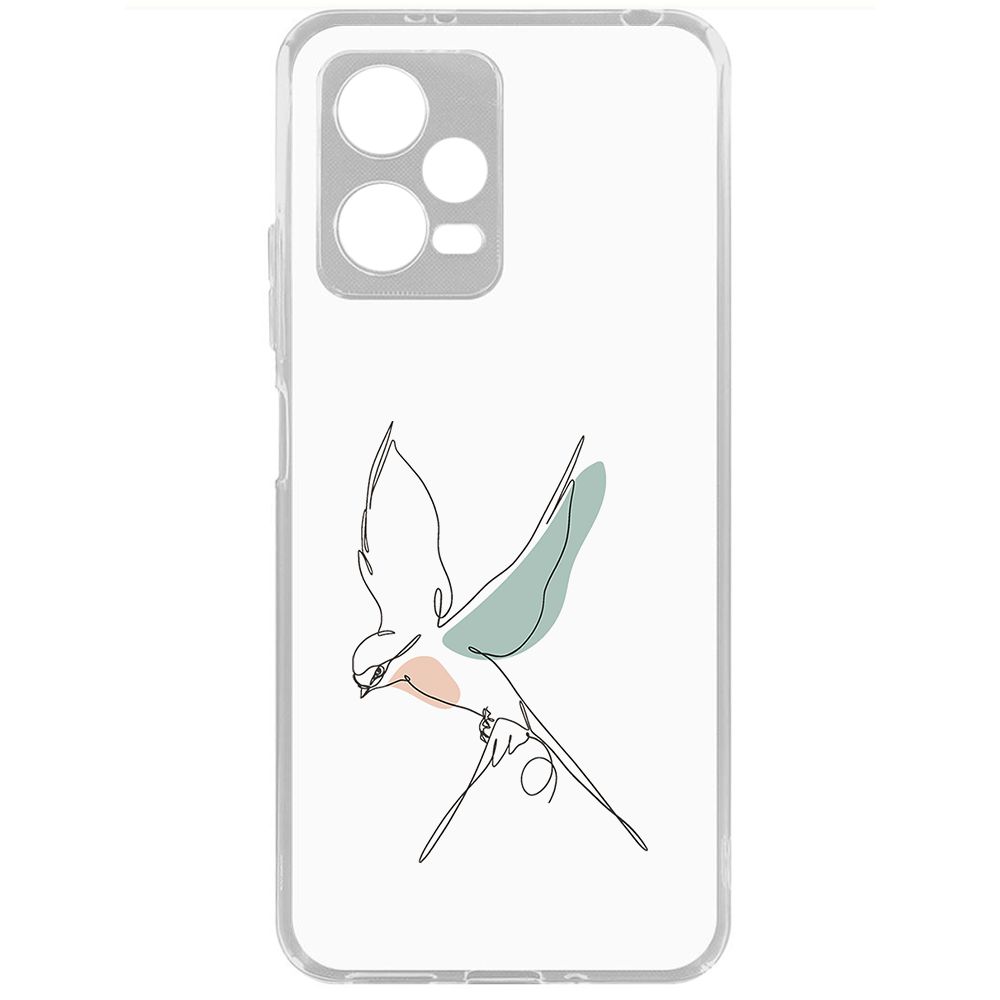 

Чехол-накладка Krutoff Clear Case Полет для Xiaomi Poco X5, Прозрачный
