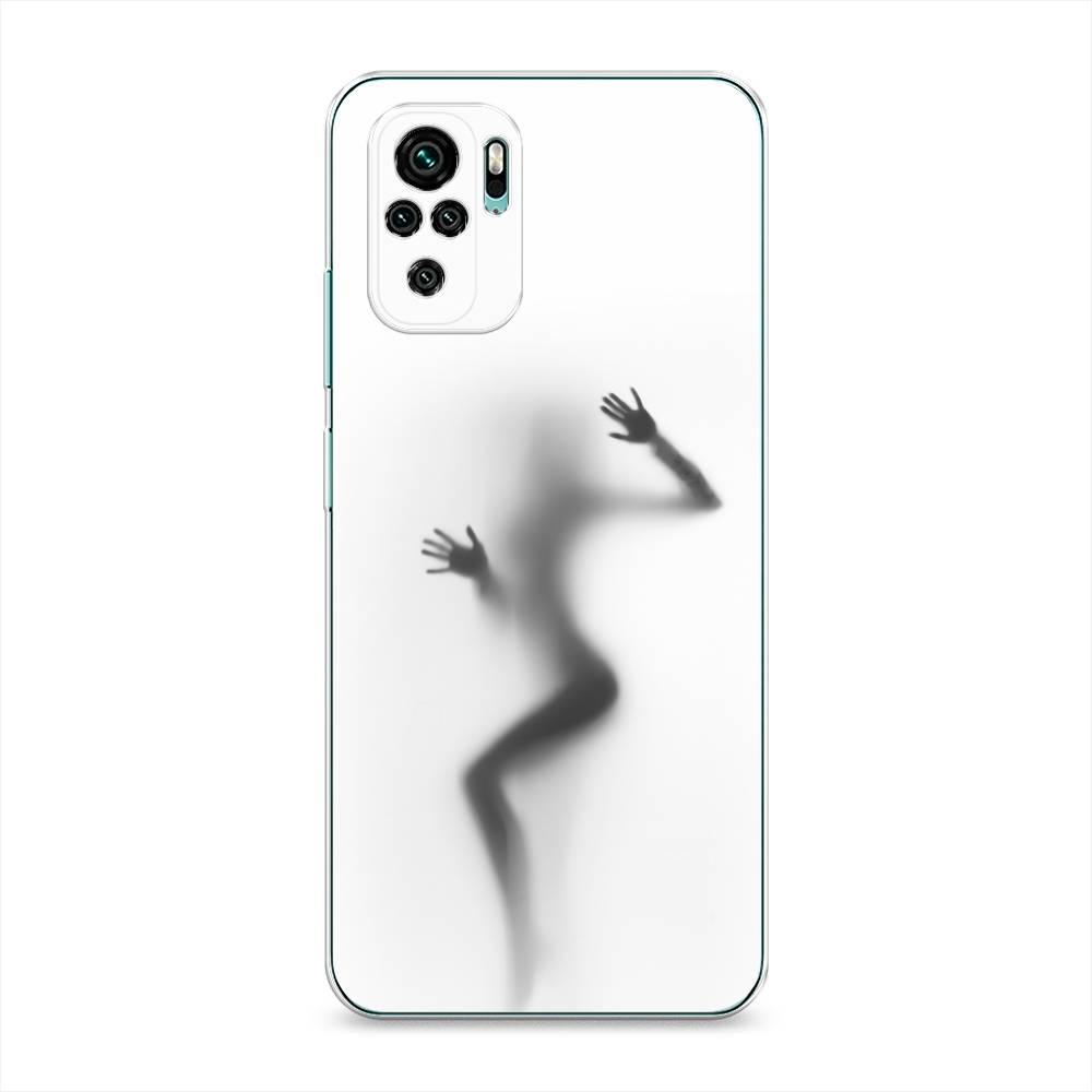 фото Силиконовый чехол "девушка в душе" на xiaomi redmi note 10 awog