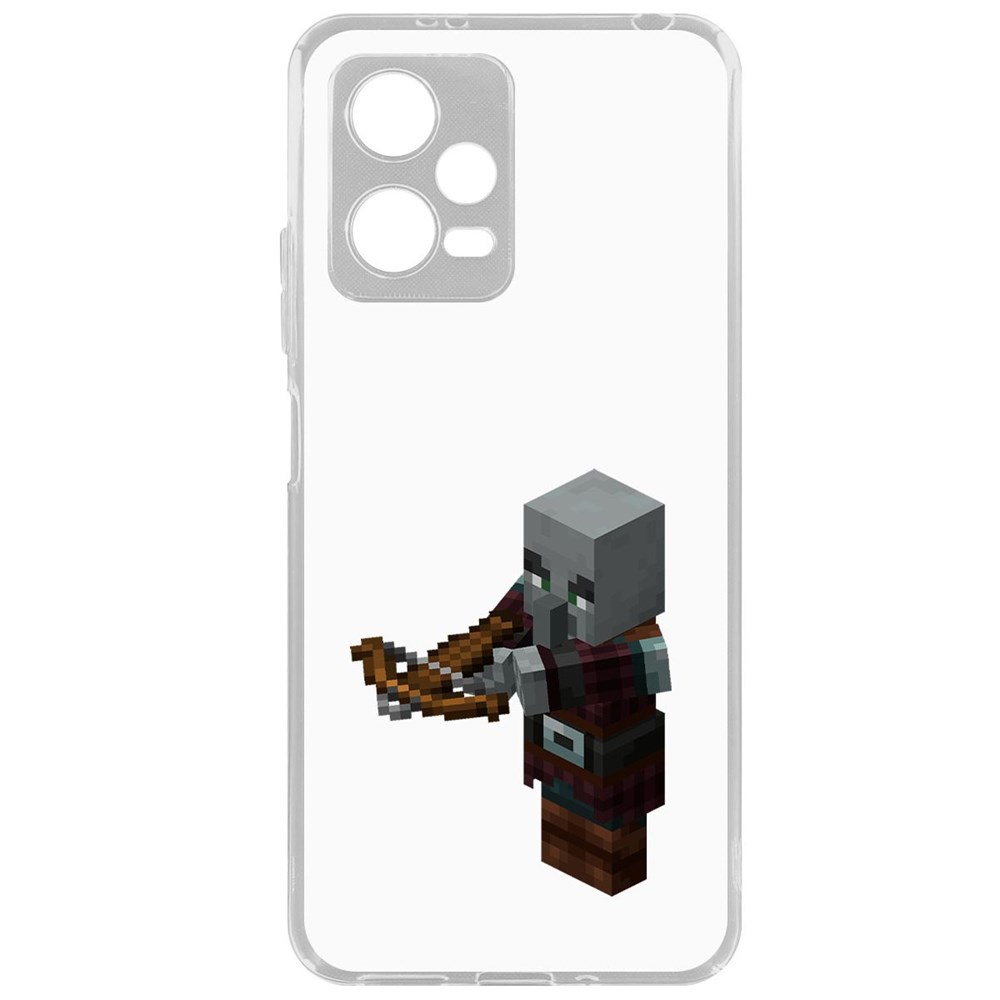 

Чехол-накладка Krutoff Clear Case Minecraft-Разбойник для Xiaomi Poco X5, Прозрачный