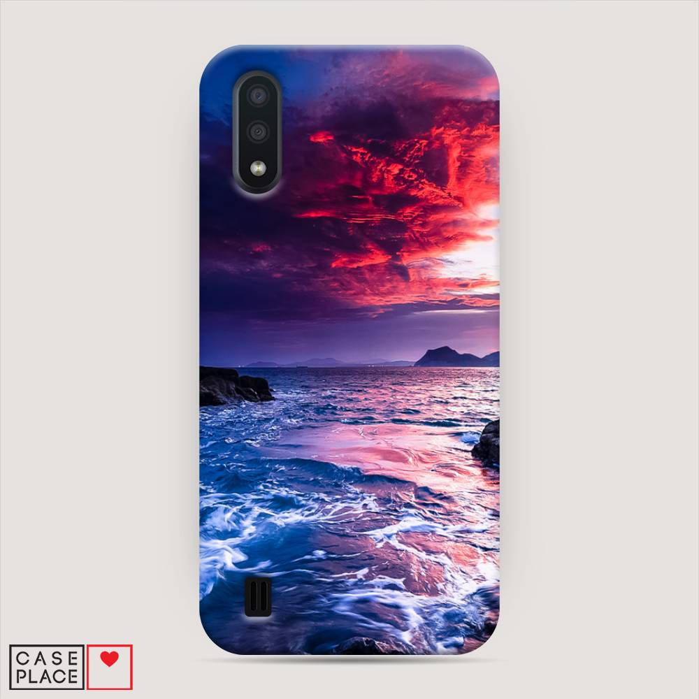 

Пластиковый чехол "Волны 1" на Samsung Galaxy A01