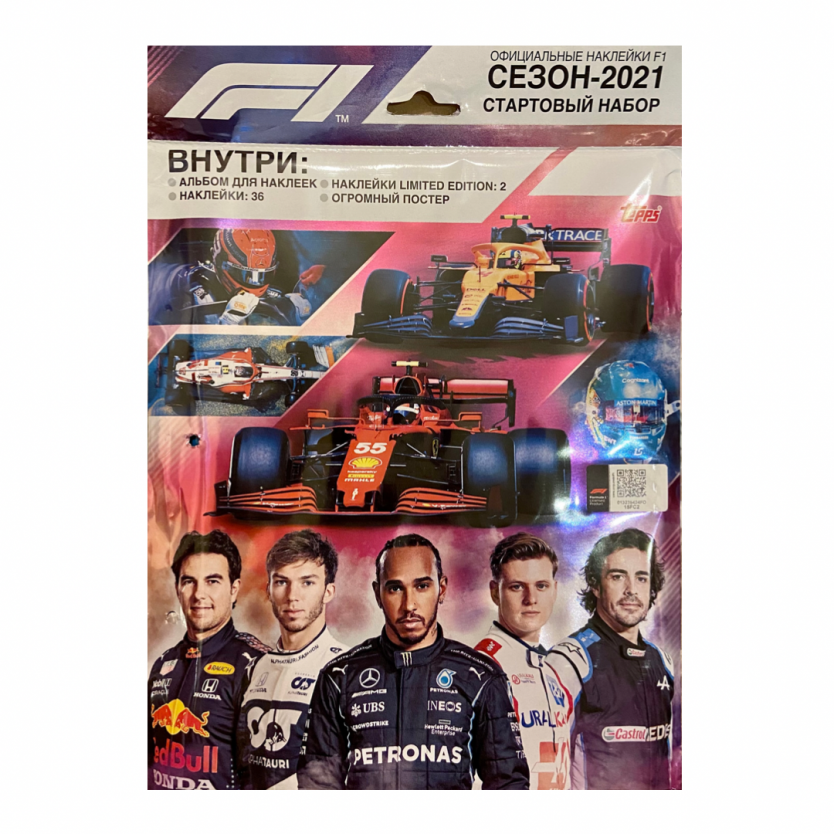 фото Альбом для наклеек topps formula 1 стартовый с наклейками