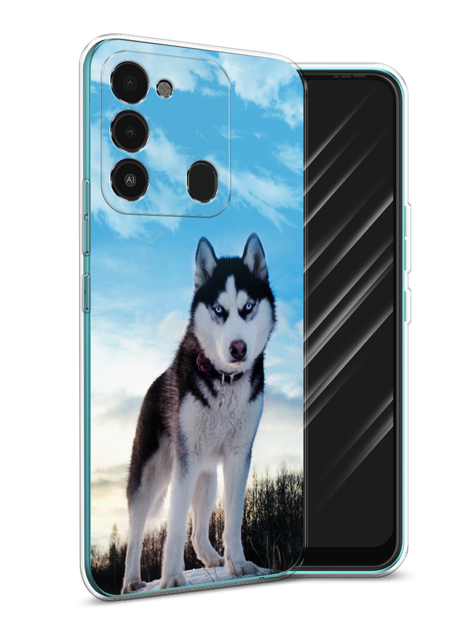 

Чехол Awog на Tecno Spark Go 2022/8С/9 "Хаски 3", Разноцветный, 301250-2