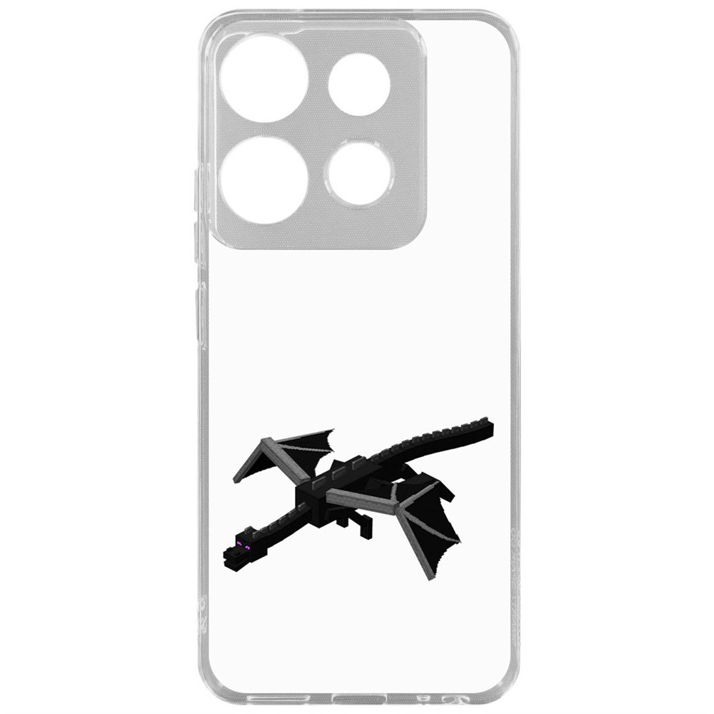

Чехол-накладка Krutoff Clear Case Minecraft-Дракон Края для TECNO Spark Go 2023, Прозрачный