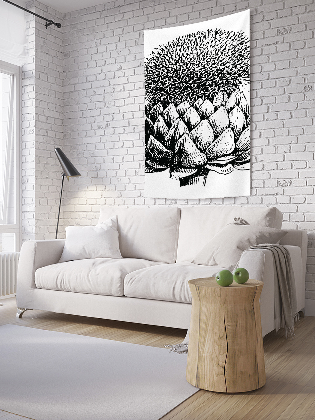 

Вертикальное фотопанно на стену JoyArty Артишок карандашом 100x150 см, Артишок карандашом